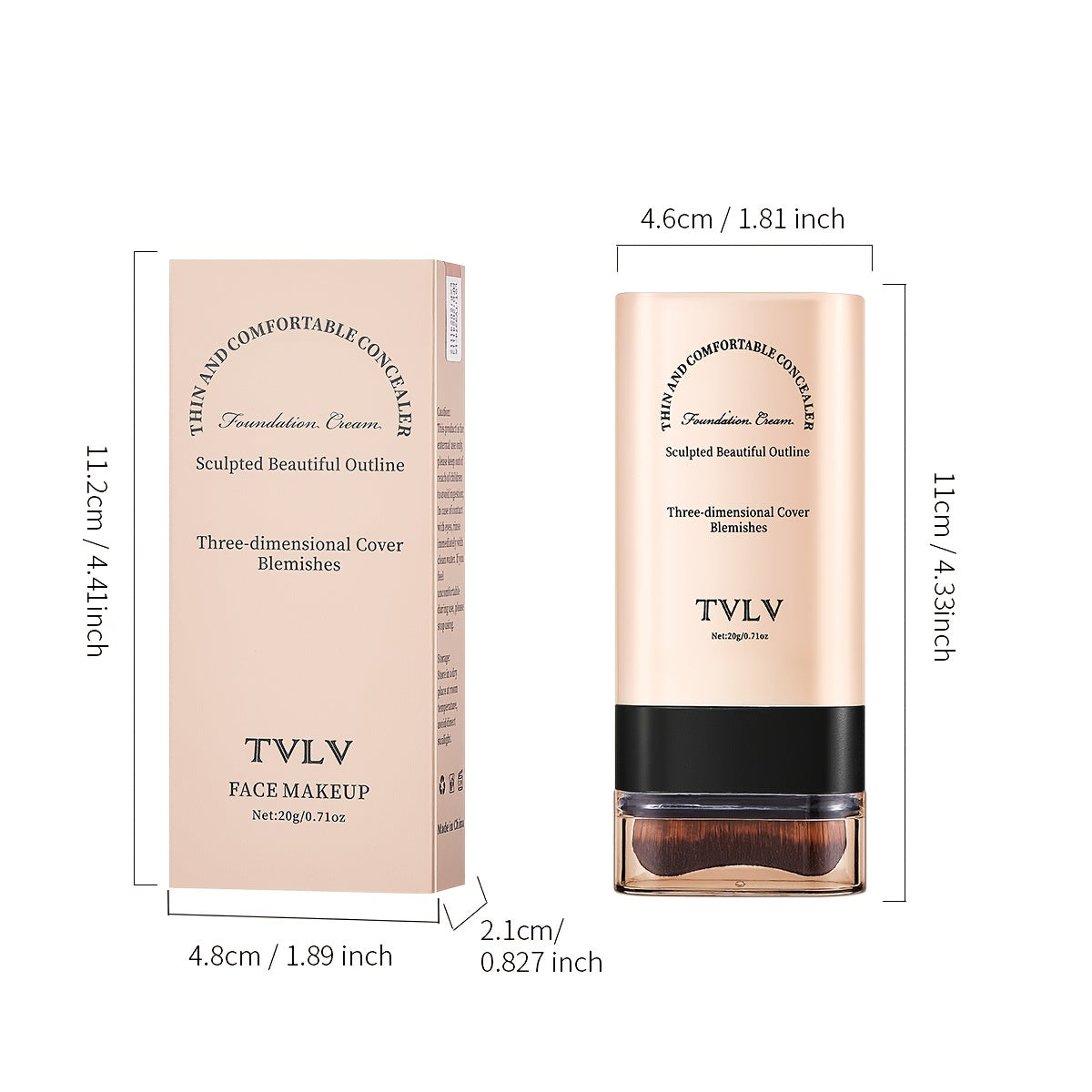 2-in-1 Waterproof Concealer and Foundation Stick