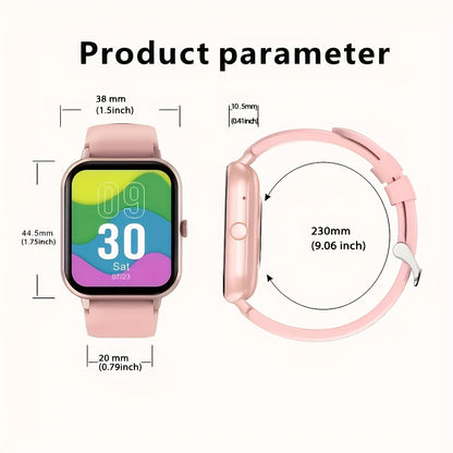 Smartwatch with Touch Screen, Call & Text Functions, and 100+ Sports Modes